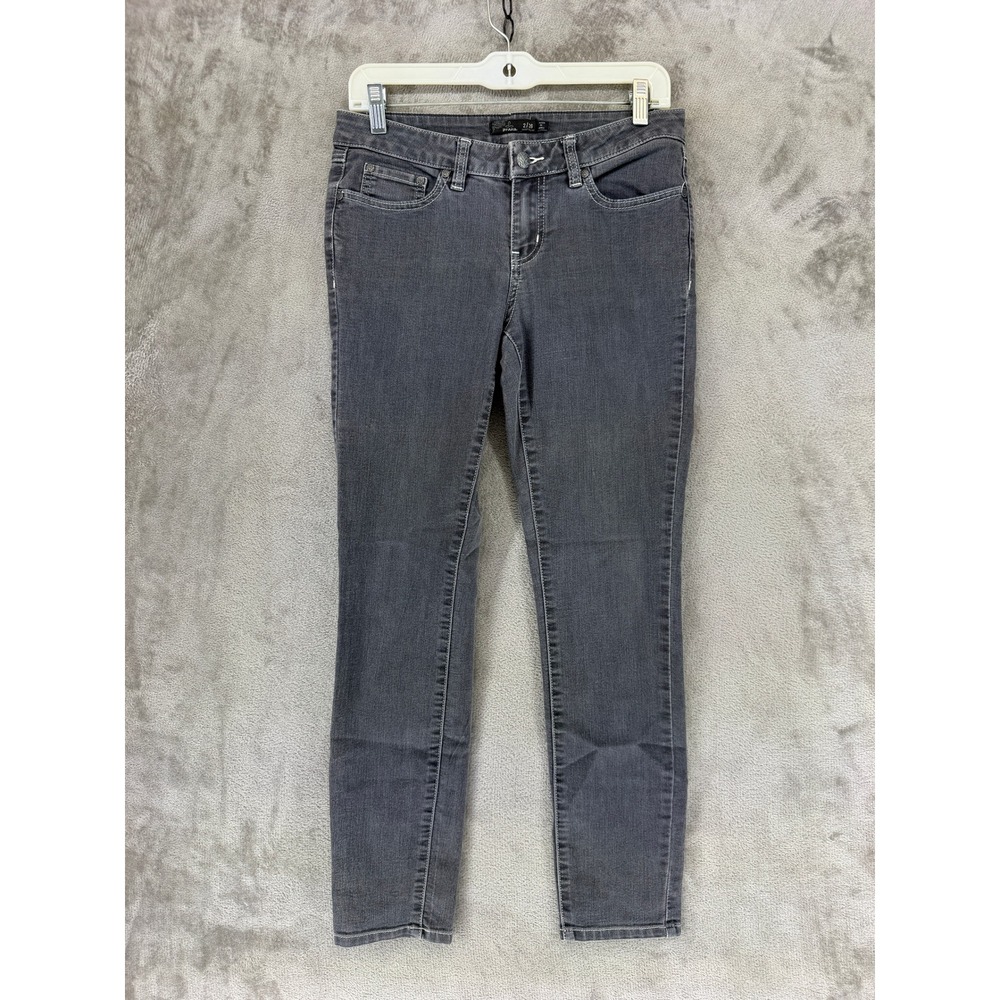 Prana Kara Jeans Womens 2/26 Short Gray Organic Cotton Skinny W4117SH02 Low Rise